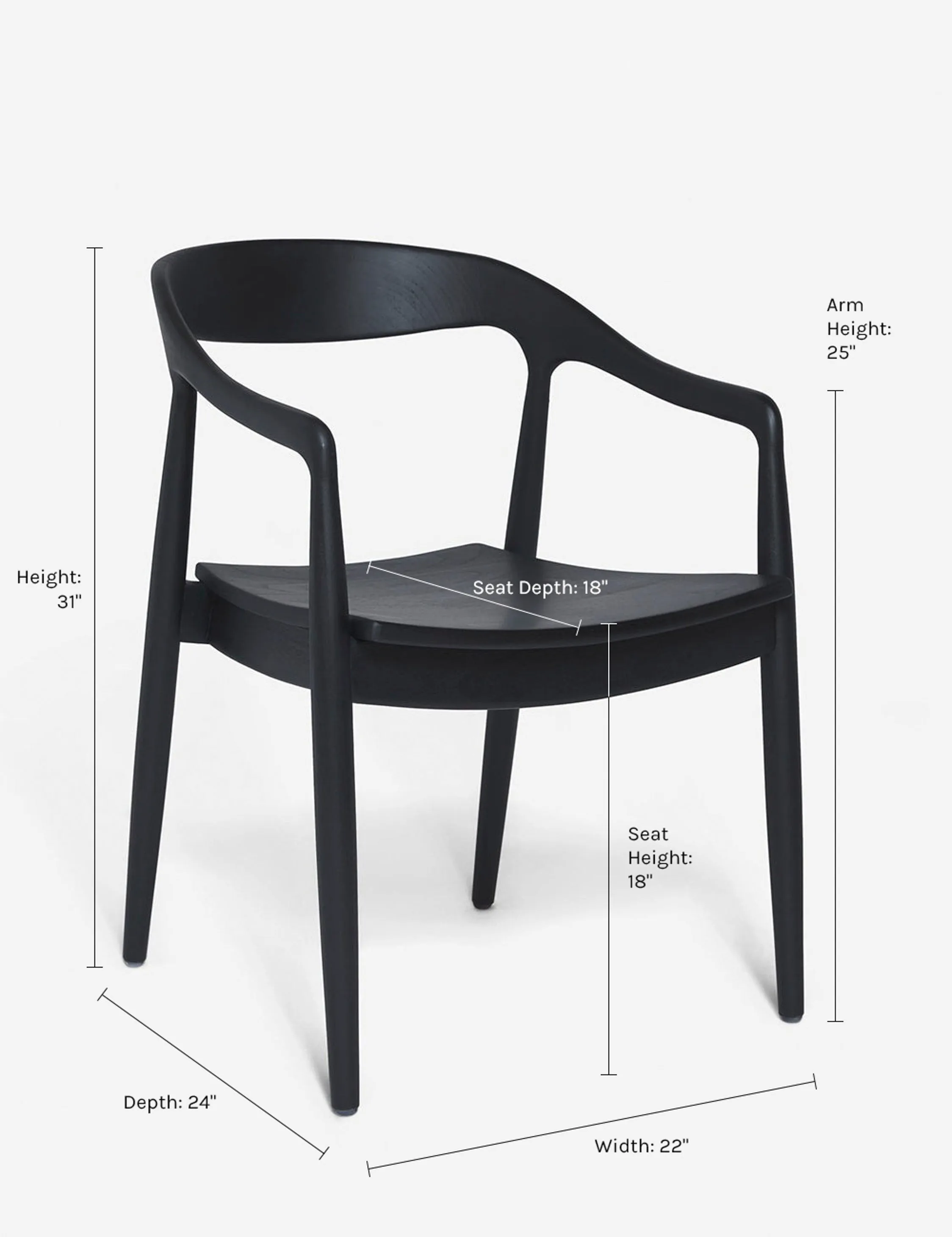 Ida Dining Arm Chair (Set of 2) Lulu and Georgia