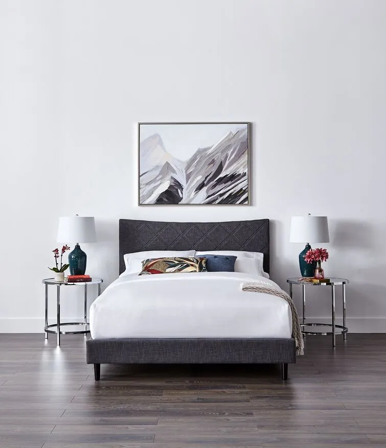 Lawrence 3-Piece Full Bed - Dark Grey