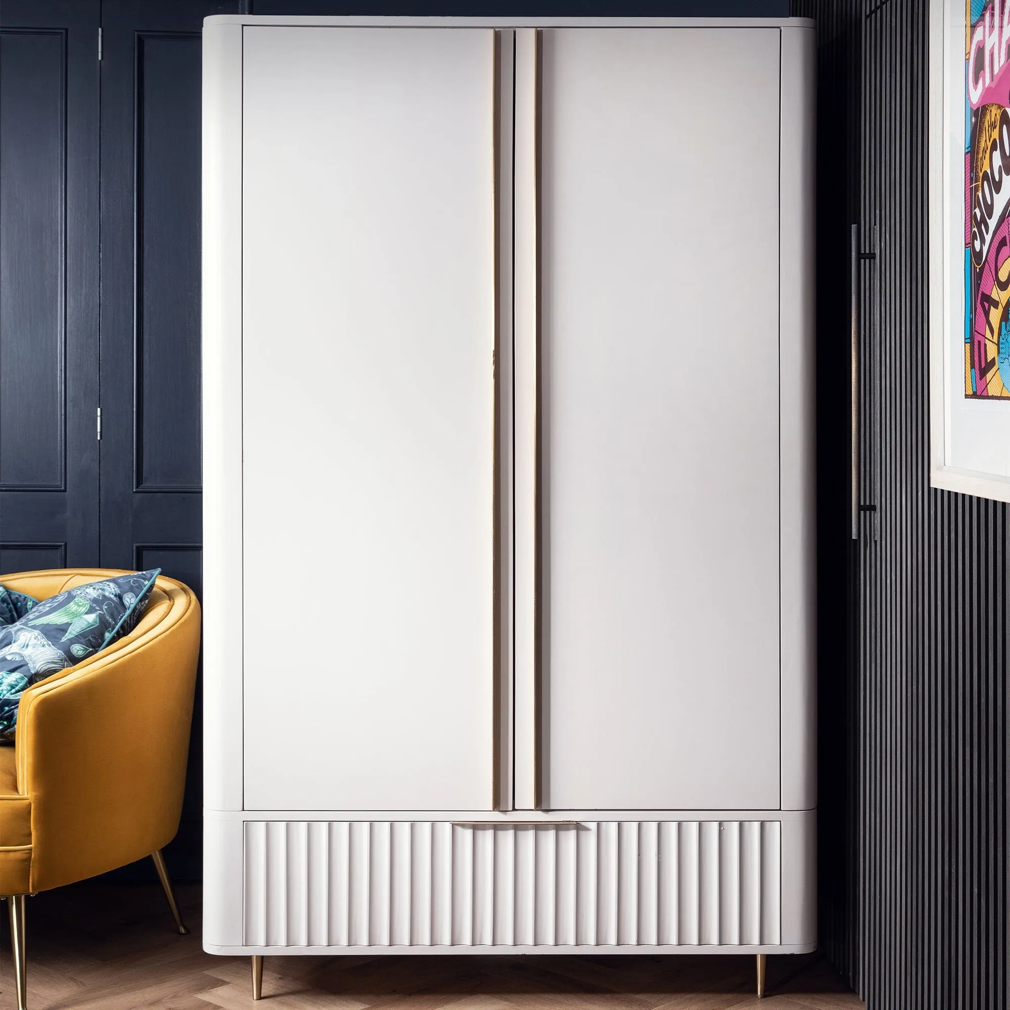 Lille - Double Wardrobe High Gloss Finish