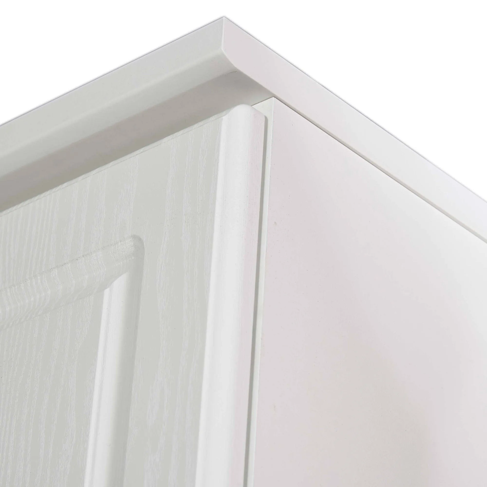 Lincoln - Mirrored Wardrobe In White High Gloss