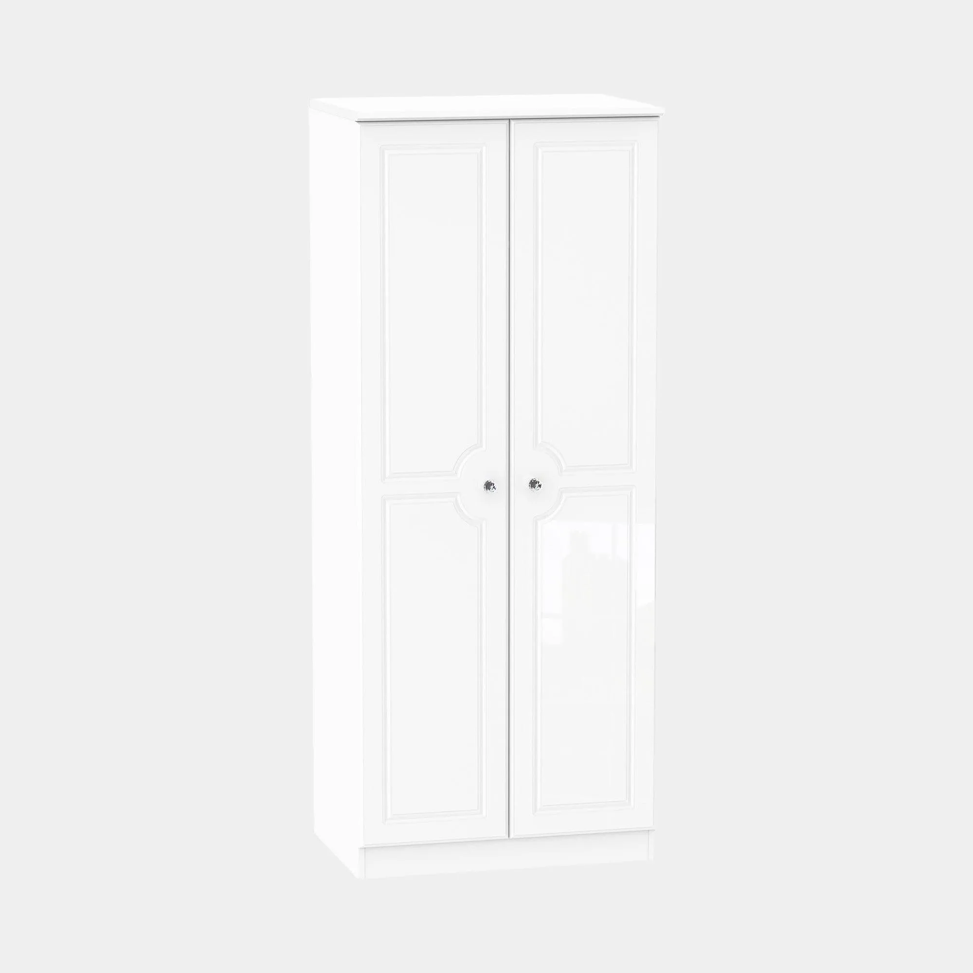 Lincoln - Wardrobe In White High Gloss