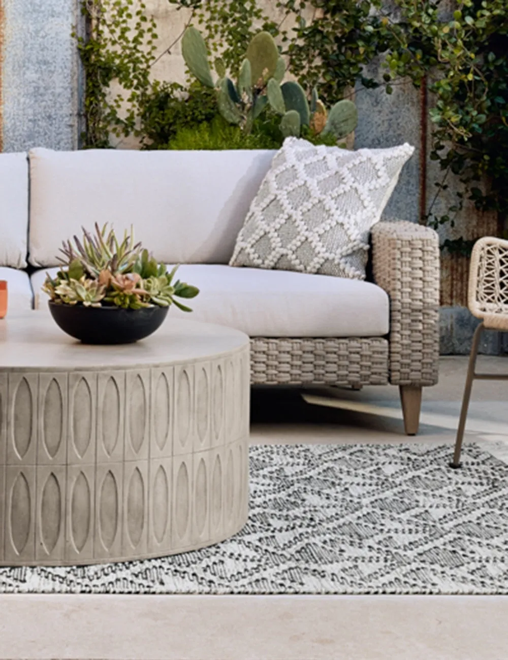 Mal Indoor / Outdoor Round Coffee Table Lulu and Georgia