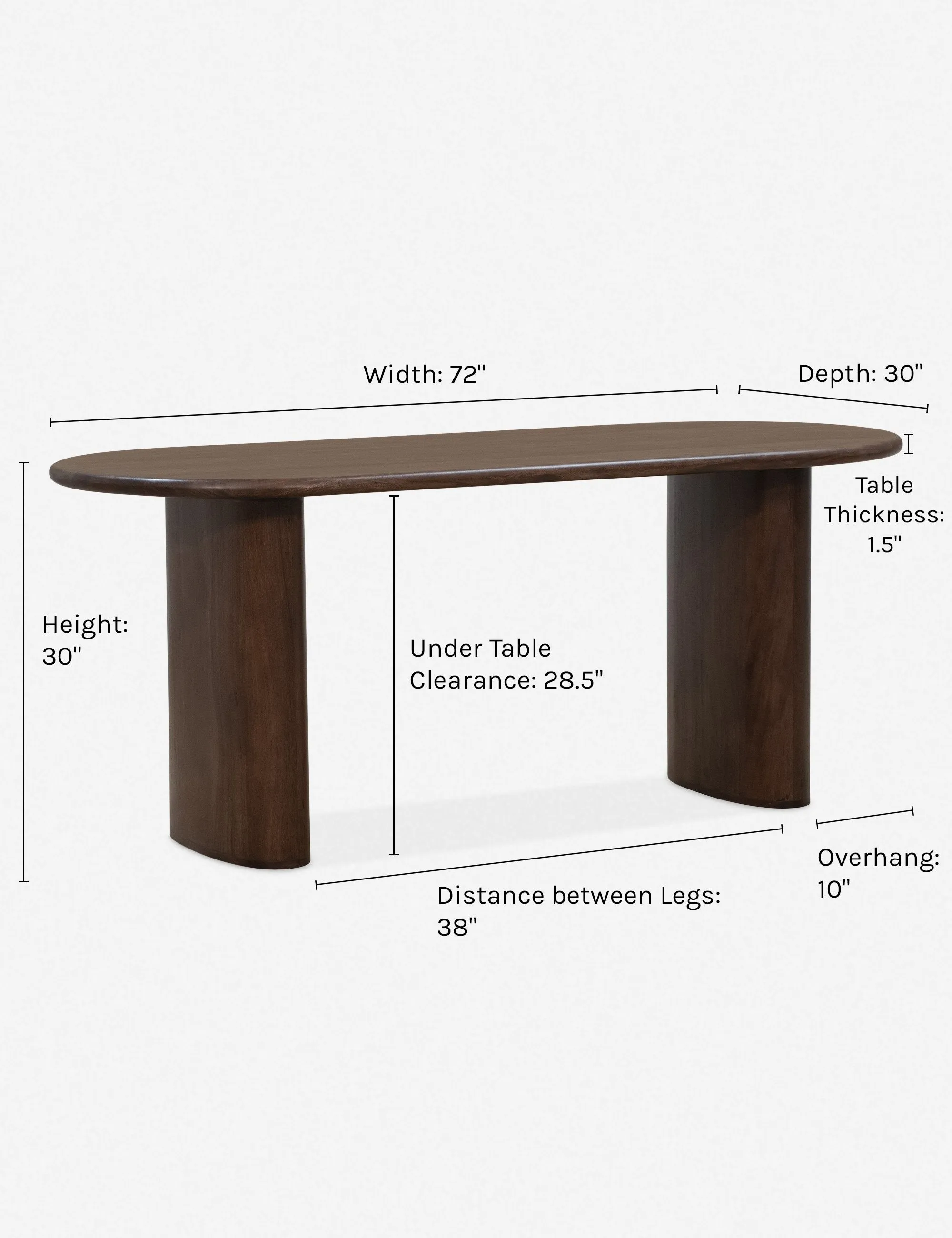 Mattea Oval Dining Table Lulu and Georgia