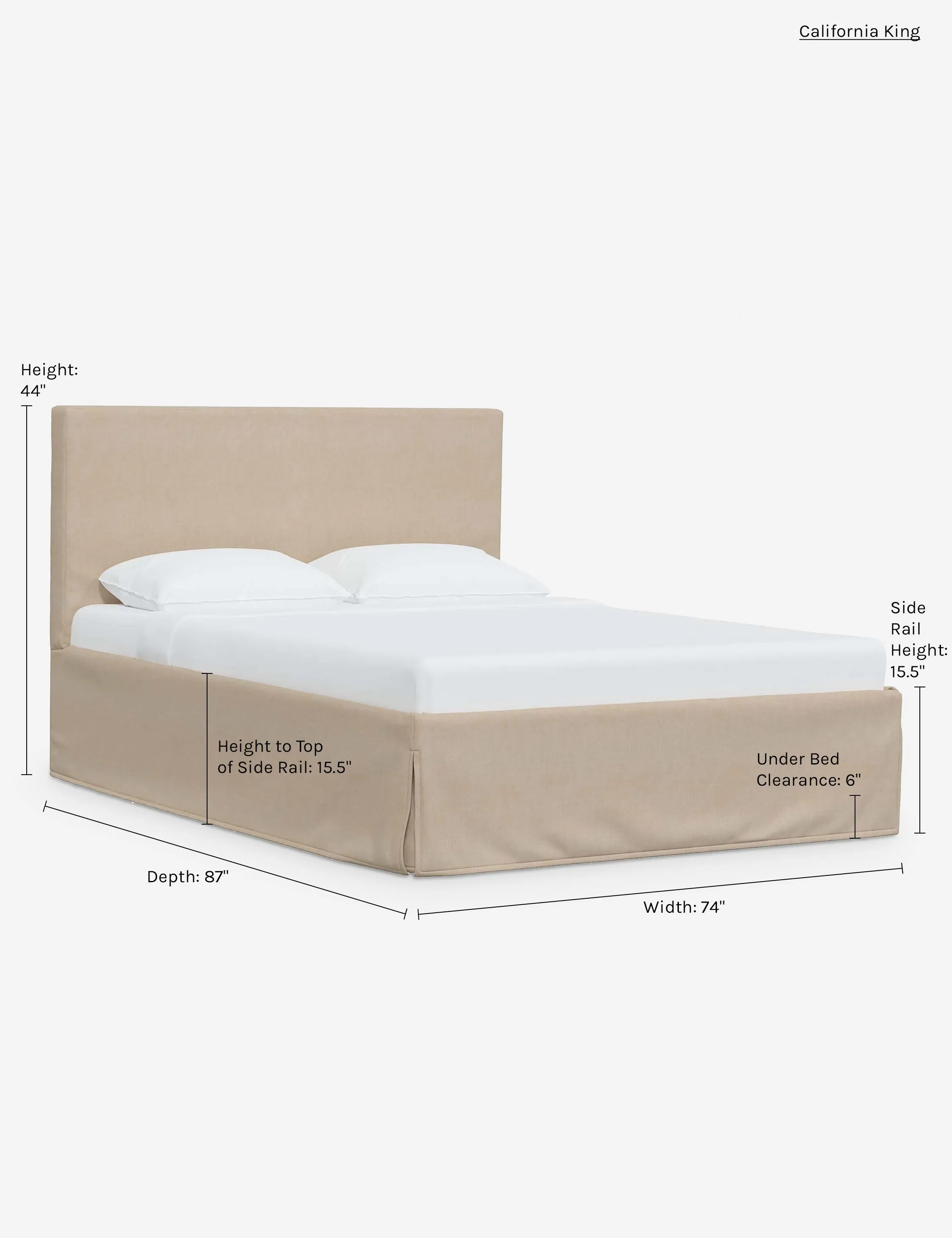 Maura Slipcover Bed Lulu and Georgia