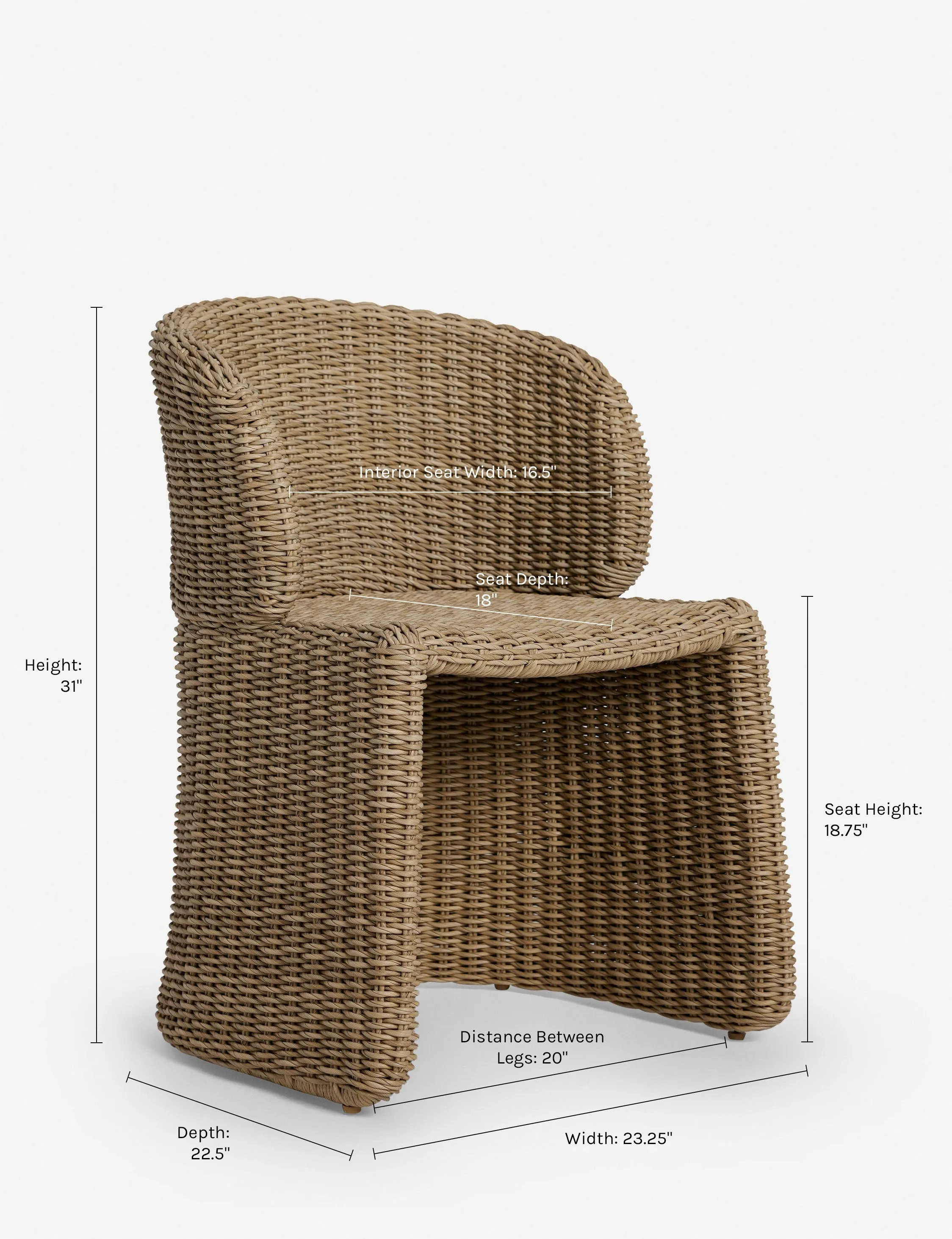 Mettam Indoor / Outdoor Dining Chair Lulu and Georgia