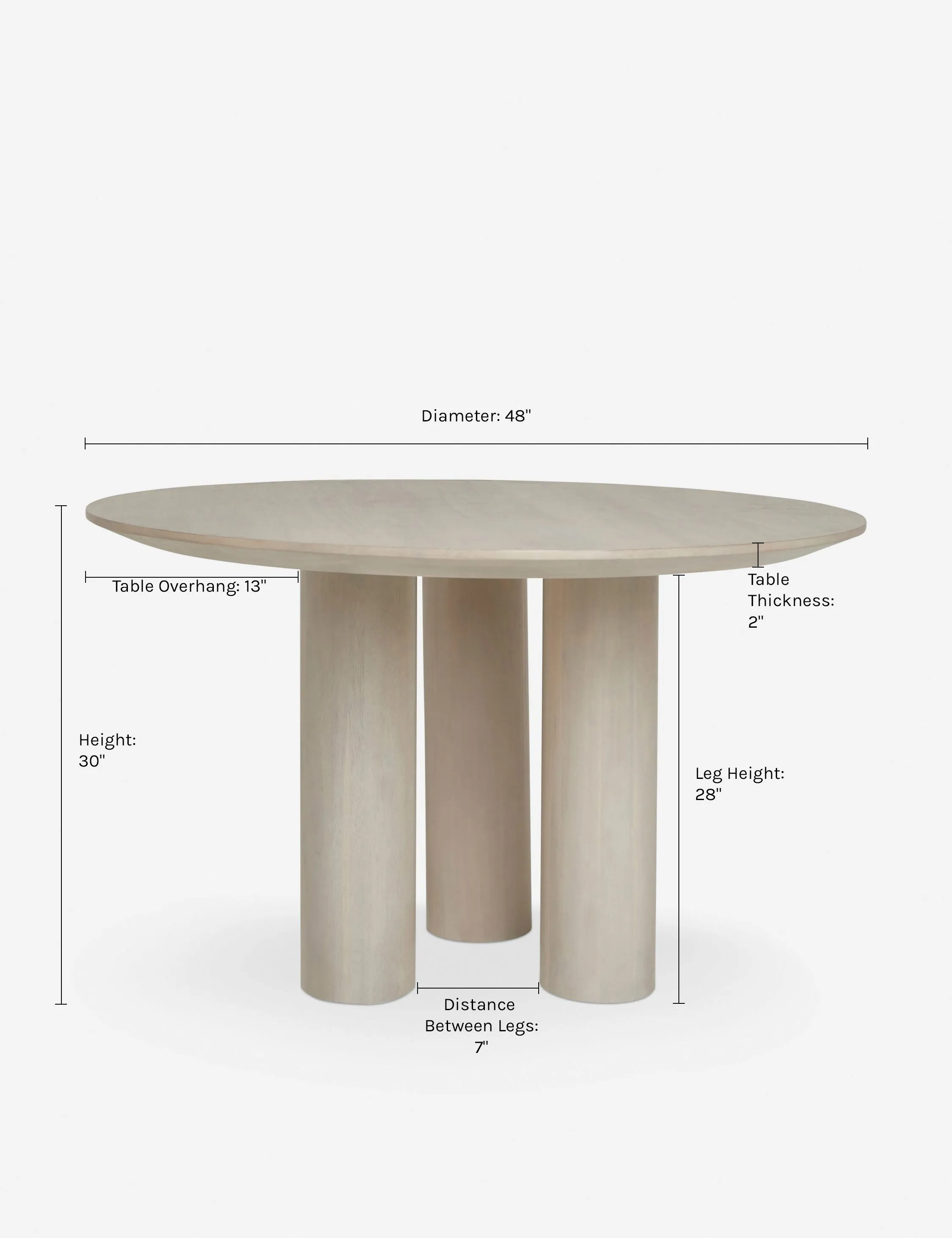 Mojave Round Dining Table Lulu and Georgia