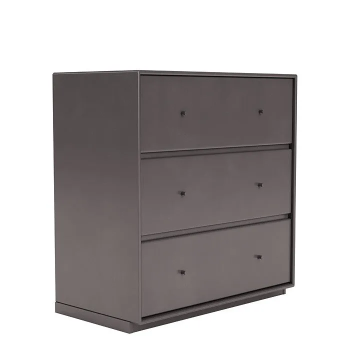 Montana Carry Dresser With 3 Cm Plinth, Coffee Brown