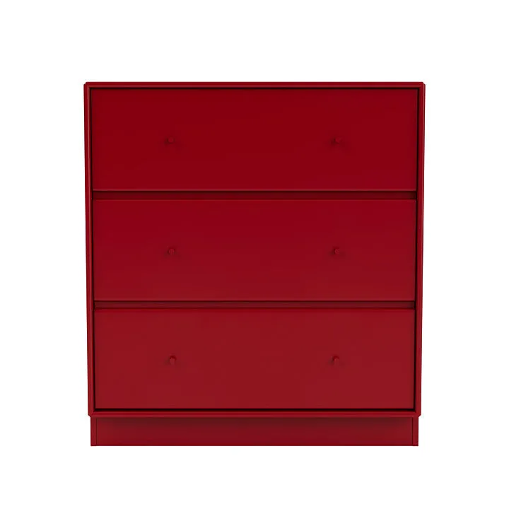 Montana Carry Dresser With 7 Cm Plinth, Beetroot Red