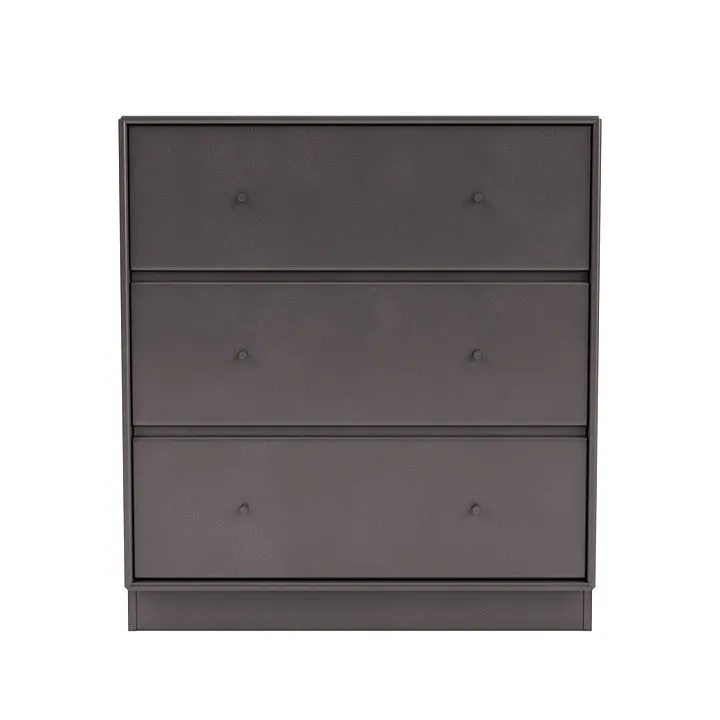 Montana Carry Dresser With 7 Cm Plinth, Coffee Brown