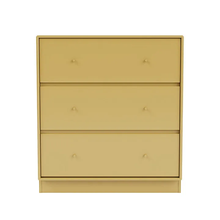 Montana Carry Dresser With 7 Cm Plinth, Cumin Yellow