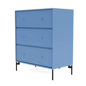Montana Carry Dresser With Legs, Azure Blue/Black