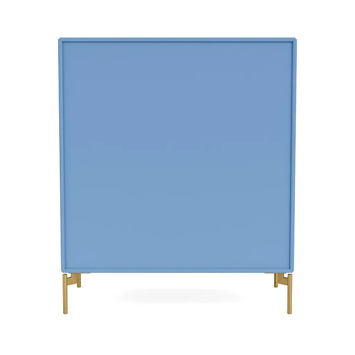Montana Carry Dresser With Legs, Azure Blue/Brass