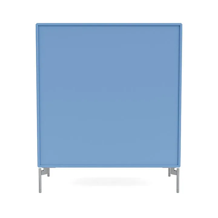 Montana Carry Dresser With Legs, Azure Blue/Matt Chrome