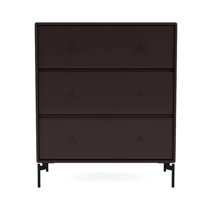 Montana Carry Dresser With Legs, Balsamic/Black