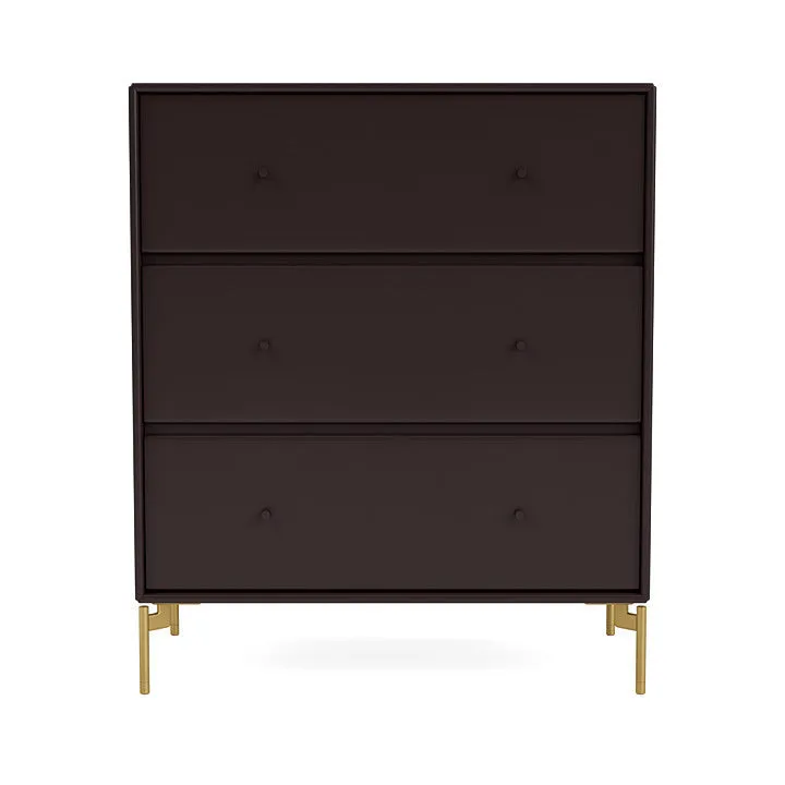 Montana Carry Dresser With Legs, Balsamic/Brass