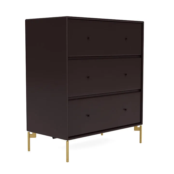 Montana Carry Dresser With Legs, Balsamic/Brass
