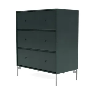 Montana Carry Dresser With Legs, Black Jade/Matt Chrome