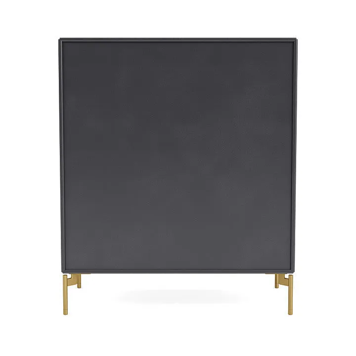 Montana Carry Dresser With Legs, Carbon Black/Brass