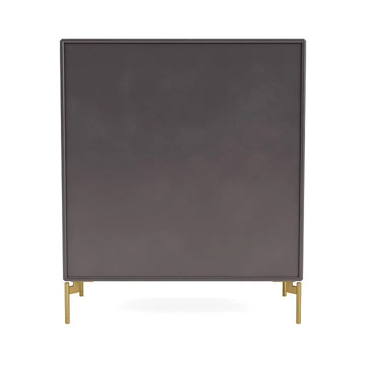 Montana Carry Dresser With Legs, Coffee/Brass