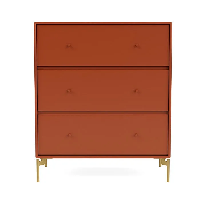 Montana Carry Dresser With Legs, Hokkaido/Brass