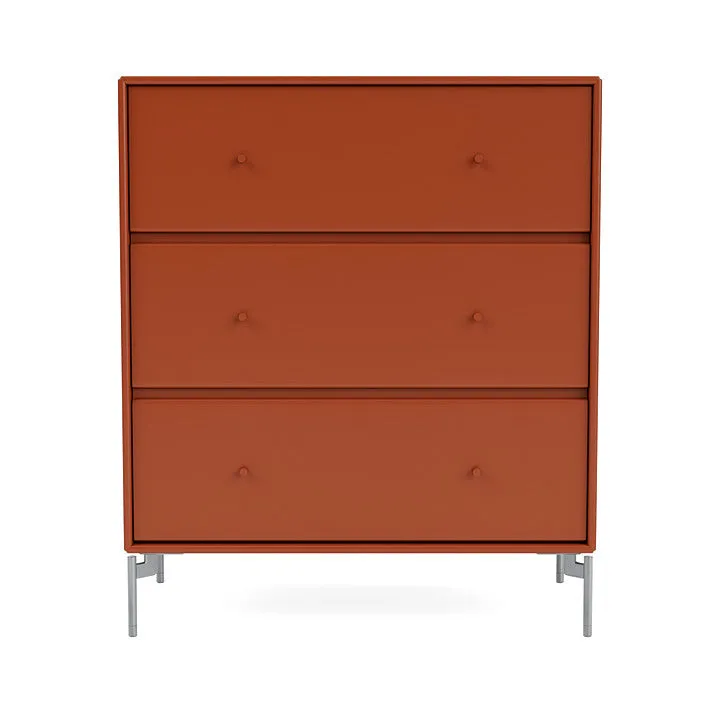 Montana Carry Dresser With Legs, Hokkaido/Matt Chrome