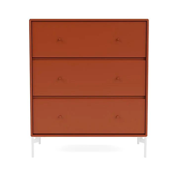 Montana Carry Dresser With Legs, Hokkaido/Snow White