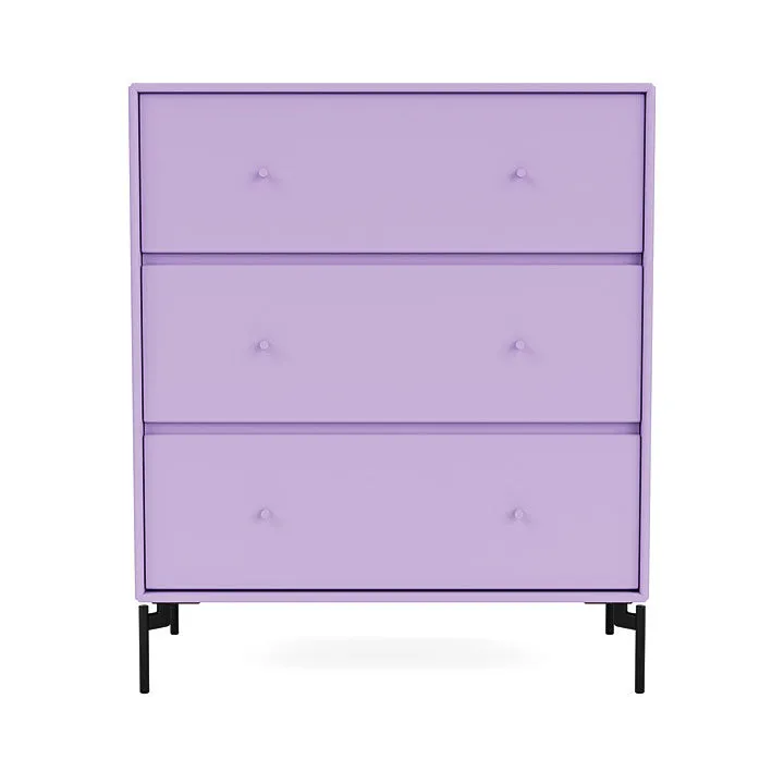 Montana Carry Dresser With Legs, Iris/Black