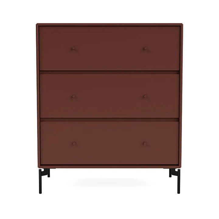 Montana Carry Dresser With Legs, Masala/Black