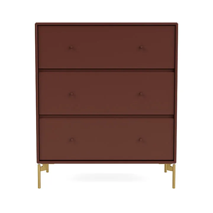 Montana Carry Dresser With Legs, Masala/Brass