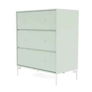 Montana Carry Dresser With Legs, Mist/Snow White