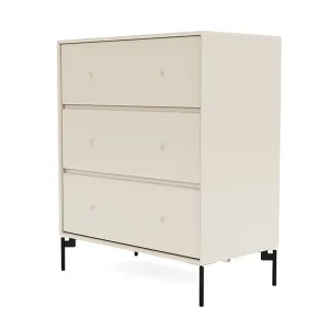 Montana Carry Dresser With Legs, Oat/Black