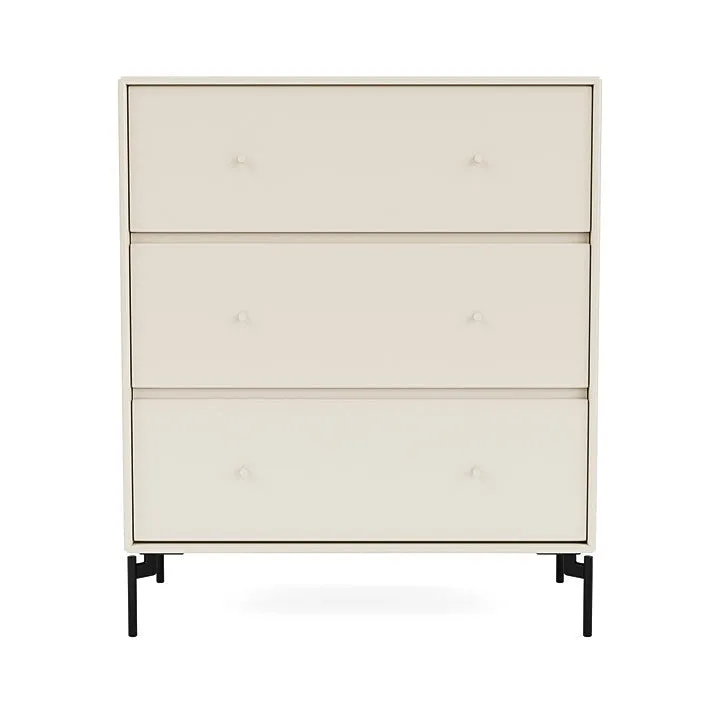 Montana Carry Dresser With Legs, Oat/Black