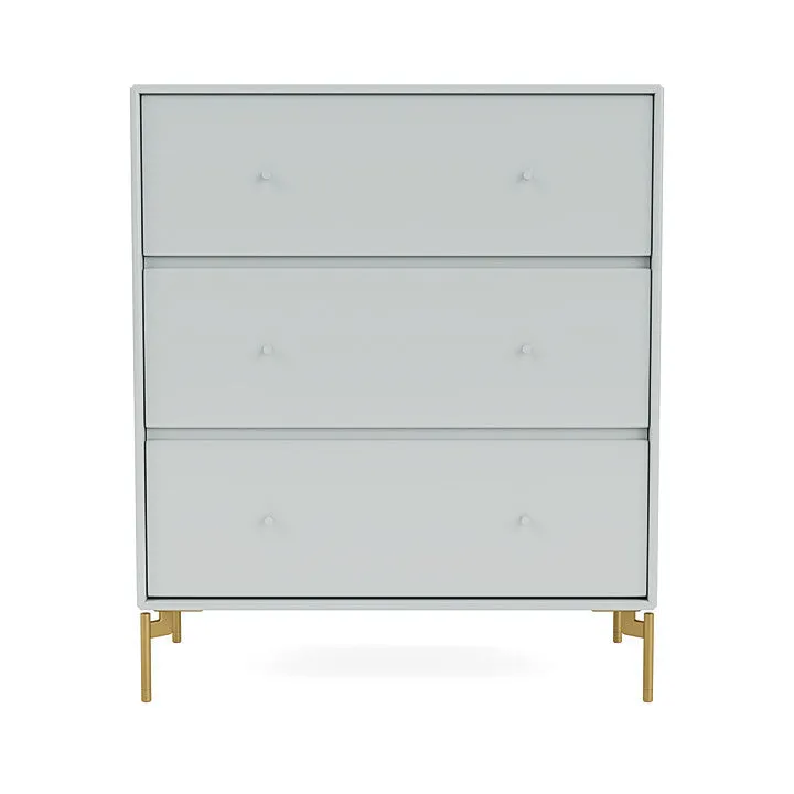 Montana Carry Dresser With Legs, Oyster/Brass