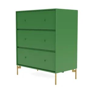 Montana Carry Dresser With Legs, Parsley/Brass