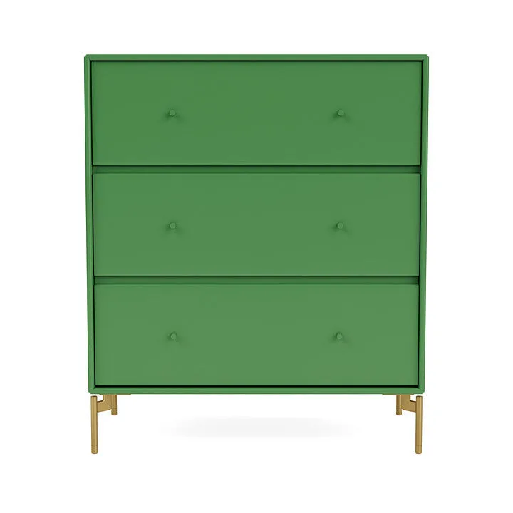 Montana Carry Dresser With Legs, Parsley/Brass