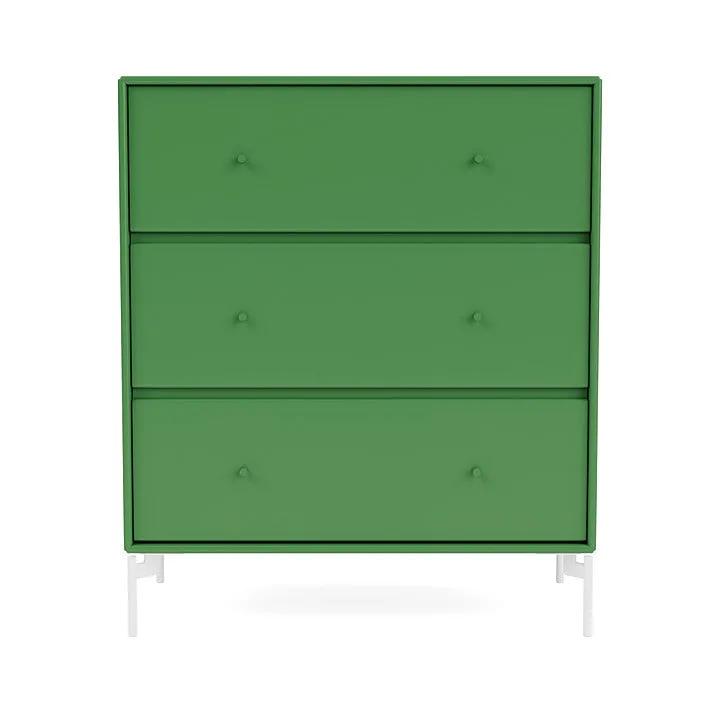 Montana Carry Dresser With Legs, Parsley/Snow White