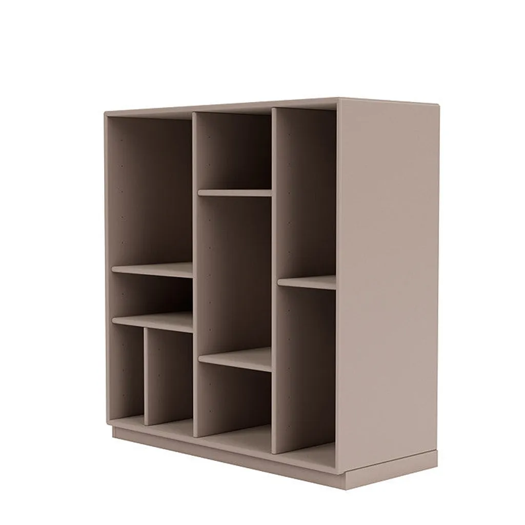 Montana Compile Decorative Shelf With 3 Cm Plinth, Mushroom Brown