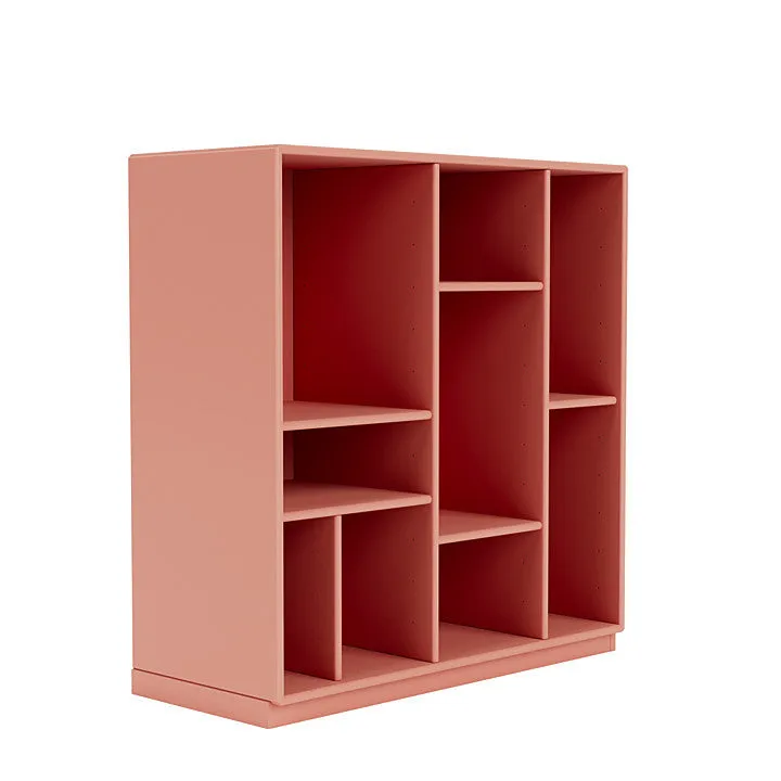 Montana Compile Decorative Shelf With 3 Cm Plinth, Rhubarb Red
