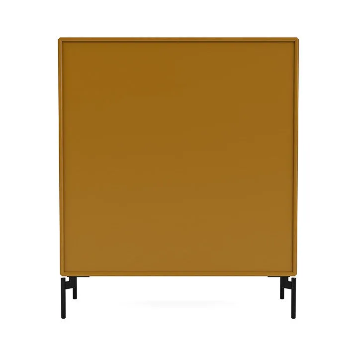 Montana Compile Decorative Shelf With Legs, Amber/Black