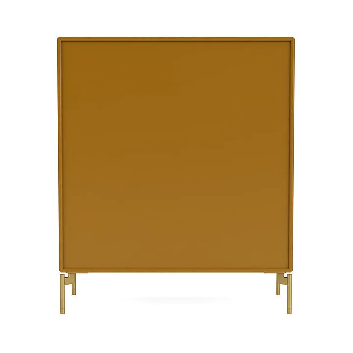 Montana Compile Decorative Shelf With Legs, Amber/Brass