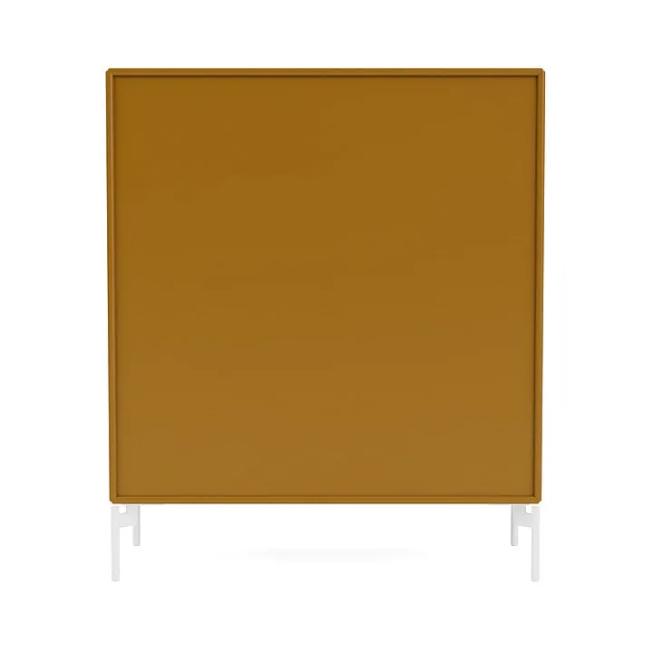 Montana Compile Decorative Shelf With Legs, Amber/Snow White