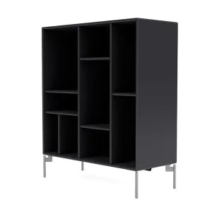 Montana Compile Decorative Shelf With Legs, Anthracite/Matt Chrome