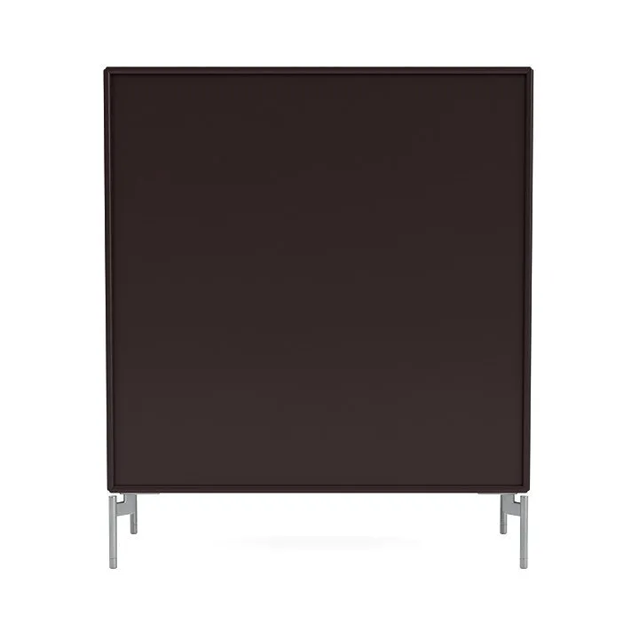 Montana Compile Decorative Shelf With Legs, Balsamic/Matt Chrome