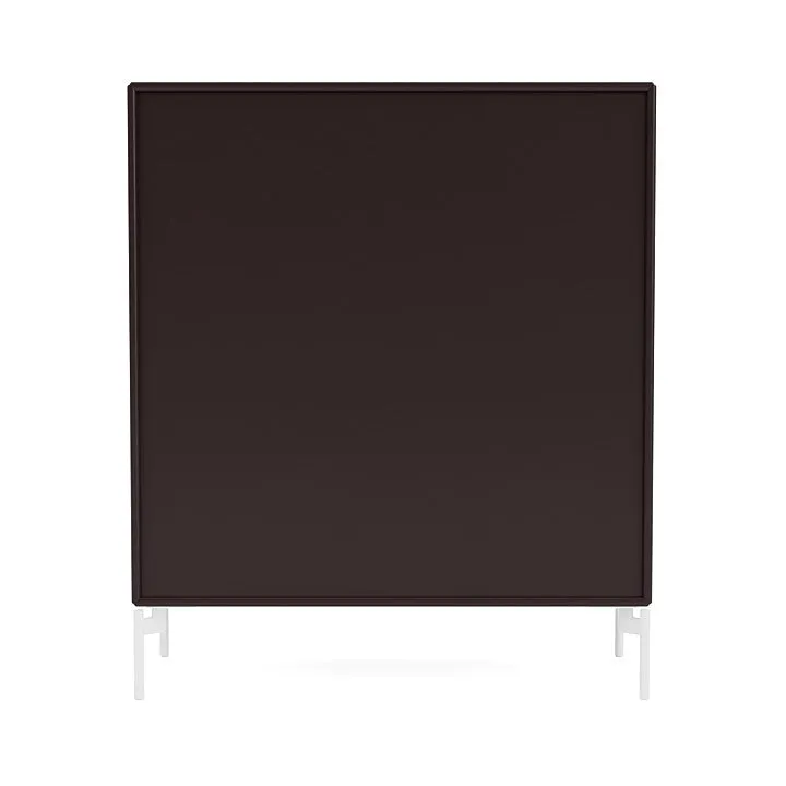 Montana Compile Decorative Shelf With Legs, Balsamic/Snow White