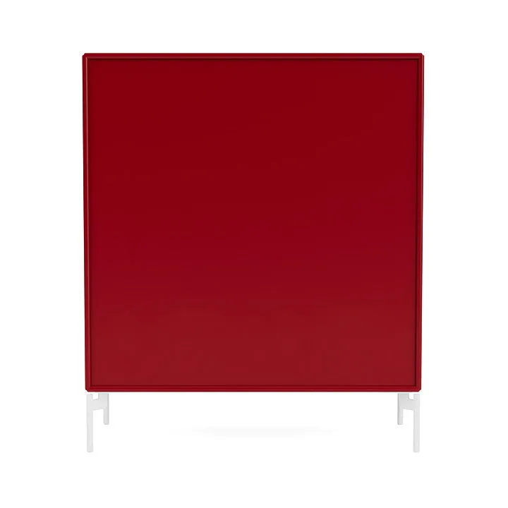 Montana Compile Decorative Shelf With Legs, Beetroot/Snow White