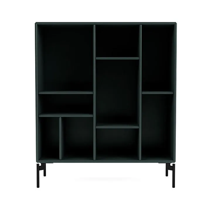 Montana Compile Decorative Shelf With Legs, Black Jade/Black