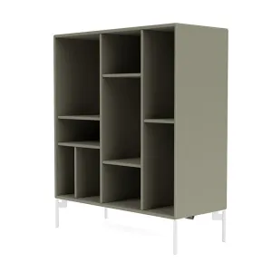 Montana Compile Decorative Shelf With Legs, Fennel/Snow White