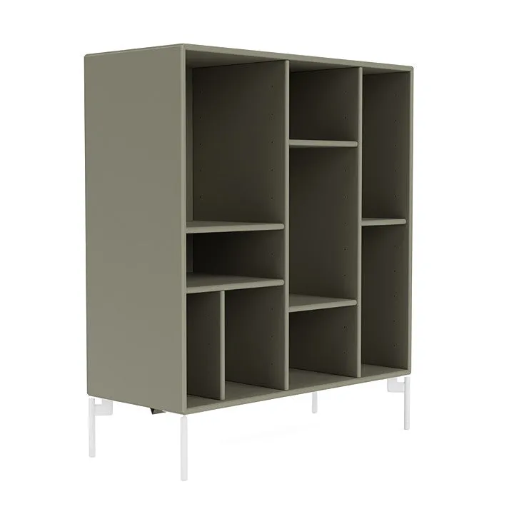 Montana Compile Decorative Shelf With Legs, Fennel/Snow White