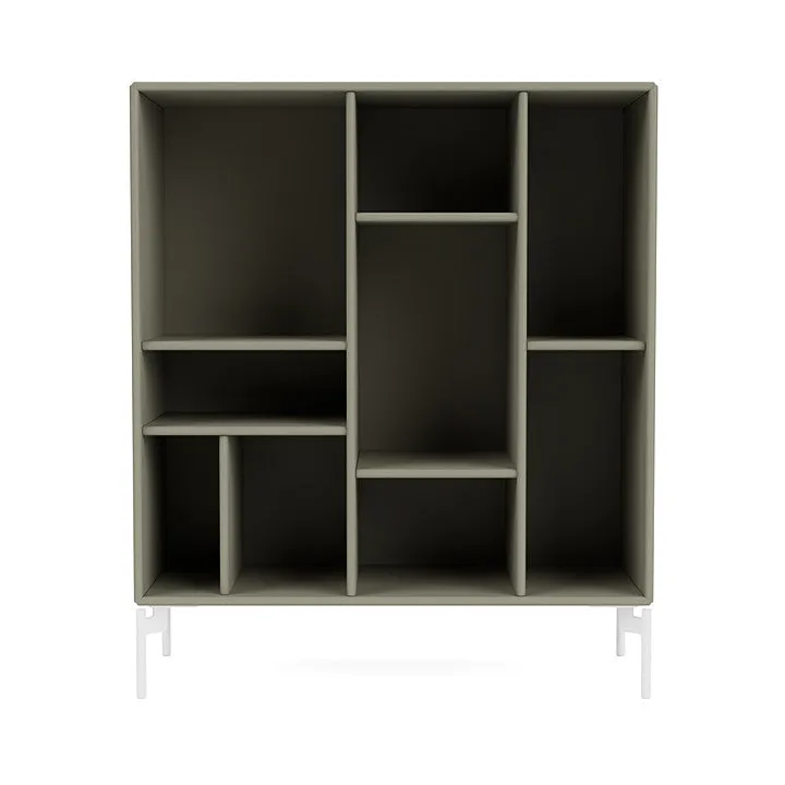 Montana Compile Decorative Shelf With Legs, Fennel/Snow White