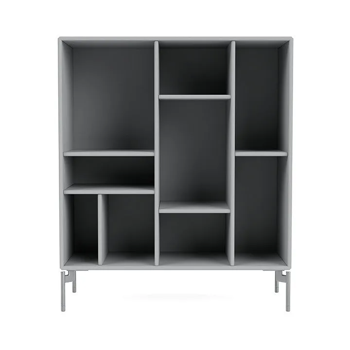 Montana Compile Decorative Shelf With Legs, Fjord/Matt Chrome